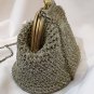 Crochet Knitted Green Handbag