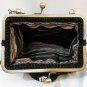 Crochet Knitted Black Handbag
