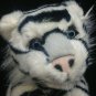 White Siberian Tiger Plush Cat A & A Floppy Bean Bag Stuffed Animal Baby Cub 12"