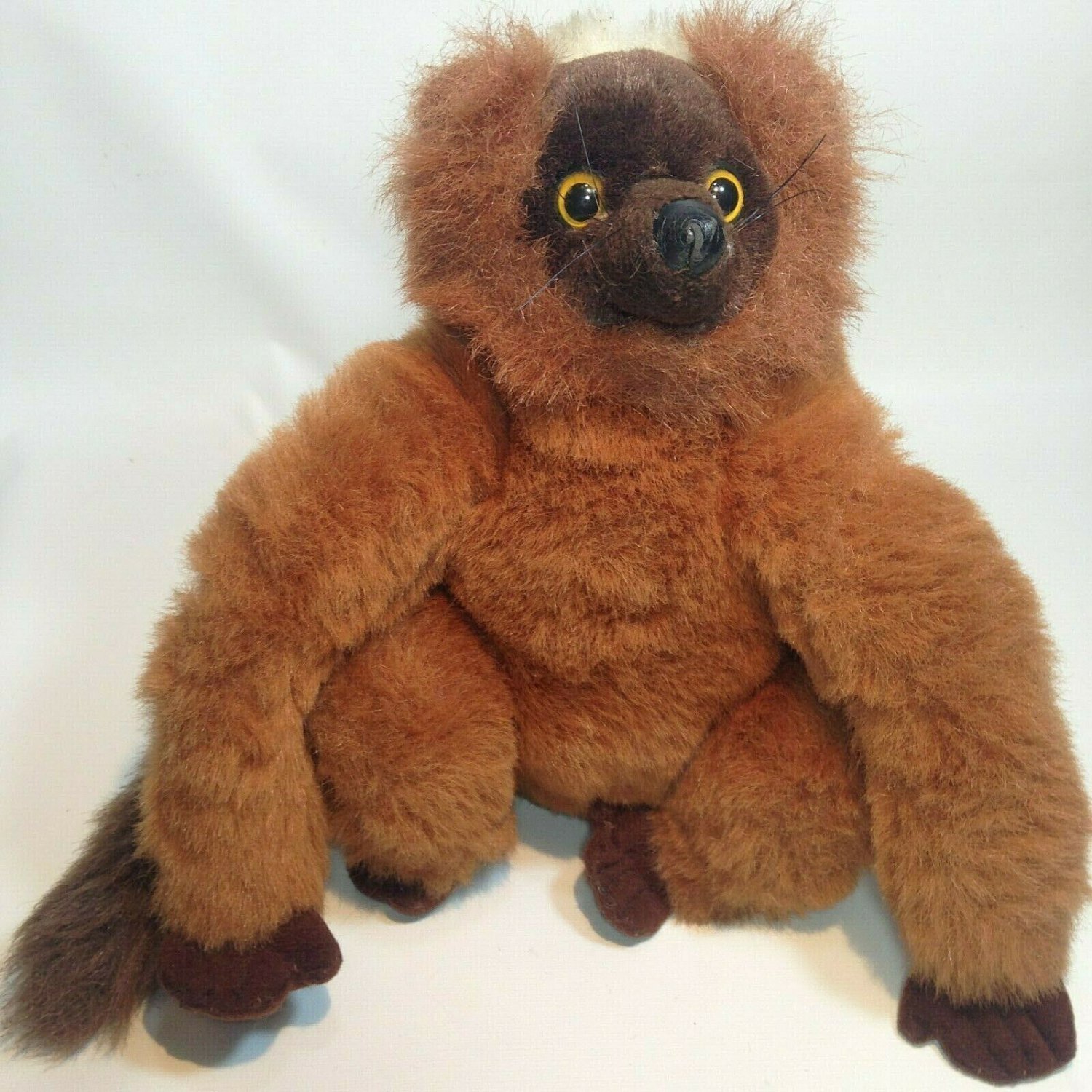 RARE Brown Lemur K&M Wild Republic Plush Sitting Stuffed