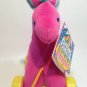 Eden Pink Horse Pony Pull Toy Plush Circus Parade Stuffed Animal 7" TAG