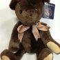 Passport Plush Teddy Bear Chocolate Brown Soft Stuffed Jointed Animal TAG 15"