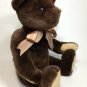 Passport Plush Teddy Bear Chocolate Brown Soft Stuffed Jointed Animal TAG 15"