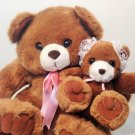Plush Mother & Baby Teddy Bears Stuffed Animals Kids America Corp Bonnet & Bow Plush Mother & Baby Teddy Bears Stuffed Animals Kids America Corp Bonnet & Bow