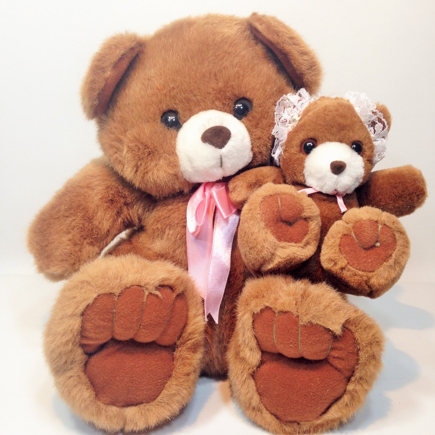 Plush Mother & Baby Teddy Bears Stuffed Animals Kids America Corp