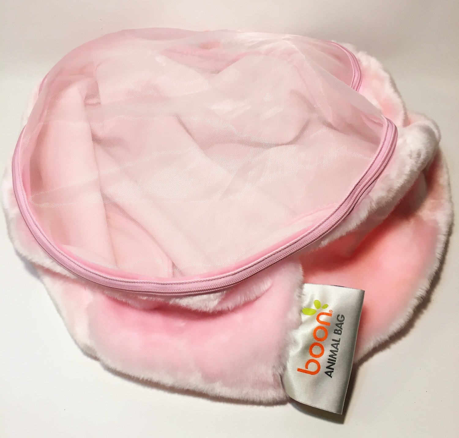 Boon Animal Bag Pink RARE Stuffed Plush Plushie Large Storage 24" x 14"