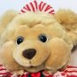 Dan Dee Teddy Bear RARE Plush Tan Stuffed Animal Red White Striped Dress 18"