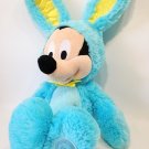Disney Mickey Mouse Scented Plush in Blue Easter Bunny Rabbit Teal Costume 17" Disney Mickey Mouse Scented Plush in Blue Easter Bunny Rabbit Teal Costume 17"