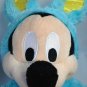 Disney Mickey Mouse Scented Plush in Blue Easter Bunny Rabbit Teal Costume 17"