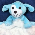 Kinder Keepsakes RARE Blue Plush Puppy Dog Security Baby Luvi Blanket Lovey 17"