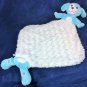 Kinder Keepsakes RARE Blue Plush Puppy Dog Security Baby Luvi Blanket Lovey 17"