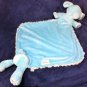 Kinder Keepsakes RARE Blue Plush Puppy Dog Security Baby Luvi Blanket Lovey 17"