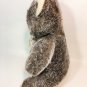 RARE Vintage Commonwealth Teddy Bear Plush Gray White Stuffed Animal 14" HTF