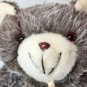RARE Vintage Commonwealth Teddy Bear Plush Gray White Stuffed Animal 14" HTF