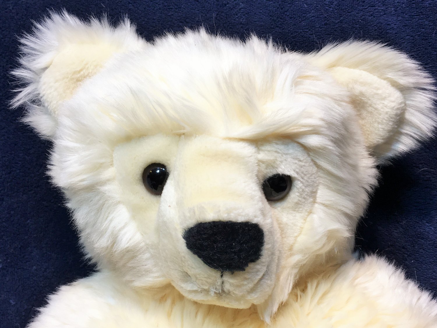Ty Vanilla Bear Classic Plush Cream Korea 1995 Stuffed Animal Toy 17"