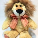 Animal Adventure Plush Lion Orange Gingham Bow Paws Stuffed Animal Toy 13" Animal Adventure Plush Lion Orange Gingham Bow Paws Stuffed Animal Toy 13"