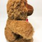 Applause Baritone Teddy Bear Plush Vintage Brown Stuffed Animal 23700 Red Bow