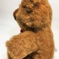 Applause Baritone Teddy Bear Plush Vintage Brown Stuffed Animal 23700 Red Bow