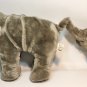 Ringling Bros Barnum Bailey Circus Plush Gray Elephant Mother 16" & Baby 10" Toy