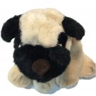 Russ Berrie PONCHO Pug Dog Plush Bulldog Retired Beige Stuffed Animal 3485 - 10"
