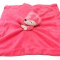 Rare HTF Carters Salmon Pink Fox Rattle Security Blanket Satin Plush Baby Toy