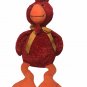 RARE Red Rooster Plush Stuffed Animal Adventure Floppy Chicken Bean Bag Toy 21"