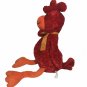 RARE Red Rooster Plush Stuffed Animal Adventure Floppy Chicken Bean Bag Toy 21"
