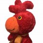 RARE Red Rooster Plush Stuffed Animal Adventure Floppy Chicken Bean Bag Toy 21"