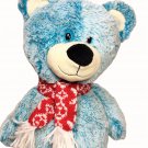Animal Adventure Teddy Bear Plush 17" Stuffed Animal Aqua Blue Red Scarf 2016 Animal Adventure Teddy Bear Plush 17" Stuffed Animal Aqua Blue Red Scarf 2016
