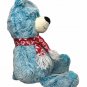Animal Adventure Teddy Bear Plush 17" Stuffed Animal Aqua Blue Red Scarf 2016