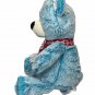 Animal Adventure Teddy Bear Plush 17" Stuffed Animal Aqua Blue Red Scarf 2016