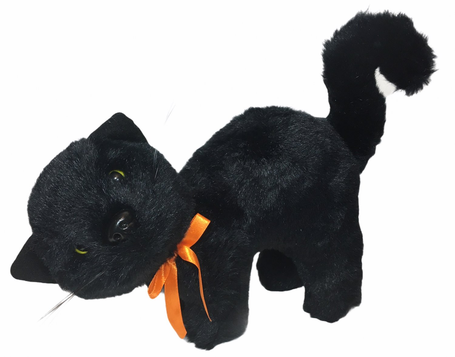 black stuffed kitten