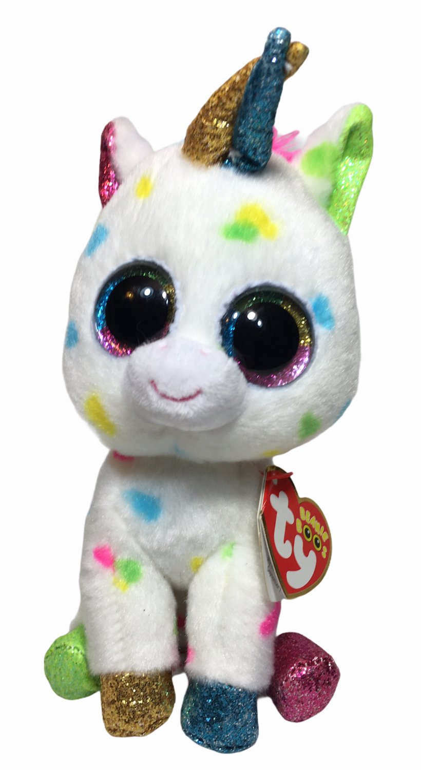 Ty Beanie Boo Harmonie Unicorn Plush Bean Bag Stuffed Animal Toy New 6