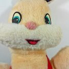 Vintage Smile Novelty Bunny Rabbit Plush Toy Peach Color Stuffed Animal 17" Felt Vintage Smile Novelty Bunny Rabbit Plush Toy Peach Color Stuffed Animal 17" Felt