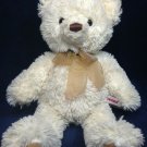 Aurora Teddy Bear Plush Cream Handmade Indonesia Stuffed Animal 12" Bean Bottom Aurora Teddy Bear Plush Cream Handmade Indonesia Stuffed Animal 12" Bean Bottom