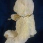 Aurora Teddy Bear Plush Cream Handmade Indonesia Stuffed Animal 12" Bean Bottom