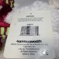 Commonwealth Polar Bear Plush White Stuffed Animal Red Green Striped Scarf NWT
