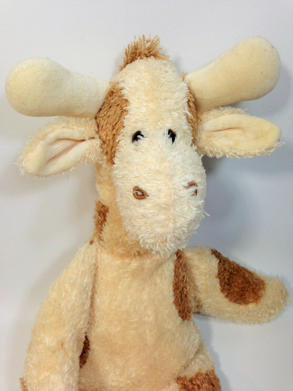 Boyds Collection Giraffe Plush Baby Rattle Yellow Brown Stuffed Animal 18'