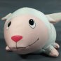 Snugeez White Lamb Microbead Plush Satin Pillow Stuffed Animal Sheep KB Toys 11"