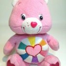 Care Bears Pink HOPEFUL HEART Teddy Bear Soft Plush Stuffed Animal 8" Doll Toy