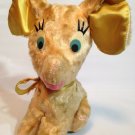 Rare Vintage Baby Elephant Plush Gold Golden Brown Stuffed Animal Pink Lips 8" Rare Vintage Baby Elephant Plush Gold Golden Brown Stuffed Animal Pink Lips 8"