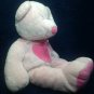 First Impressions Teddy Bear Plush Pink Heart Stuffed Animal Bean 16" Sewn Eyes