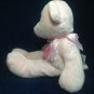 First Impressions Teddy Bear Plush Pink Heart Stuffed Animal Bean 16" Sewn Eyes