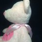 First Impressions Teddy Bear Plush Pink Heart Stuffed Animal Bean 16" Sewn Eyes