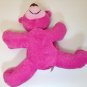 RARE Commonwealth Teddy Bear Pink Berry Floppy Stuffed Animal Plush Beanie 9"
