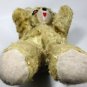 Vintage Teddy Bear Plush Handmade Musical Olive Green Stuffed Animal 16"