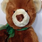 Commonwealth Teddy Bear Plush Large 18" Brown Grizzly Green Bow 2003 Soft Toy Commonwealth Teddy Bear Plush Large 18" Brown Grizzly Green Bow 2003 Soft Toy