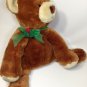 Commonwealth Teddy Bear Plush Large 18" Brown Grizzly Green Bow 2003 Soft Toy