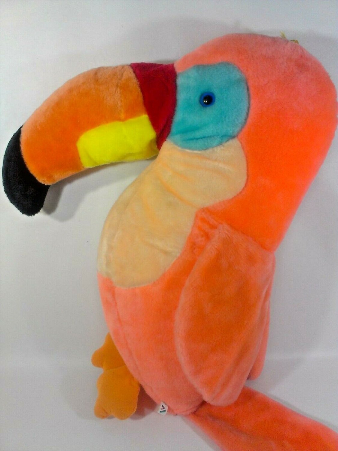 Acme TOUCAN Plush 1983 JUMBO Orange Stuffed Animal Rainforest Tropical Bird 2 FT