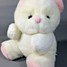 Chosun White Teddy Bear Plush Pink Ears & Nose Soft Stuffed Animal Lovey 9"